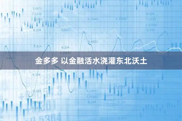 金多多 以金融活水浇灌东北沃土