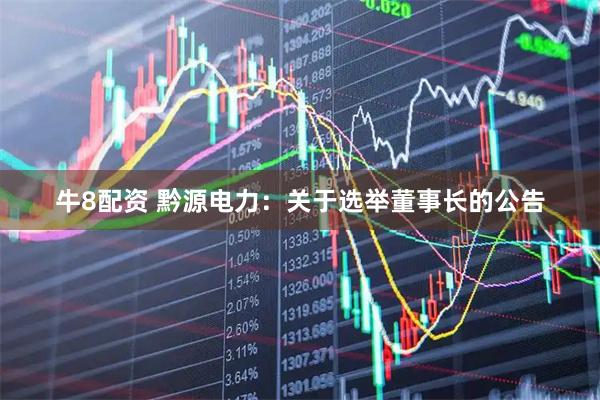 牛8配资 黔源电力：关于选举董事长的公告