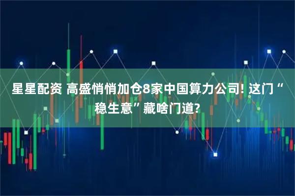 星星配资 高盛悄悄加仓8家中国算力公司! 这门“稳生意”藏啥门道?