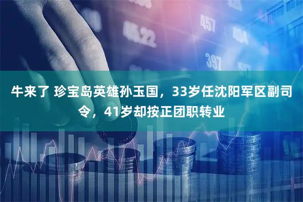 牛来了 珍宝岛英雄孙玉国，33岁任沈阳军区副司令，41岁却按正团职转业